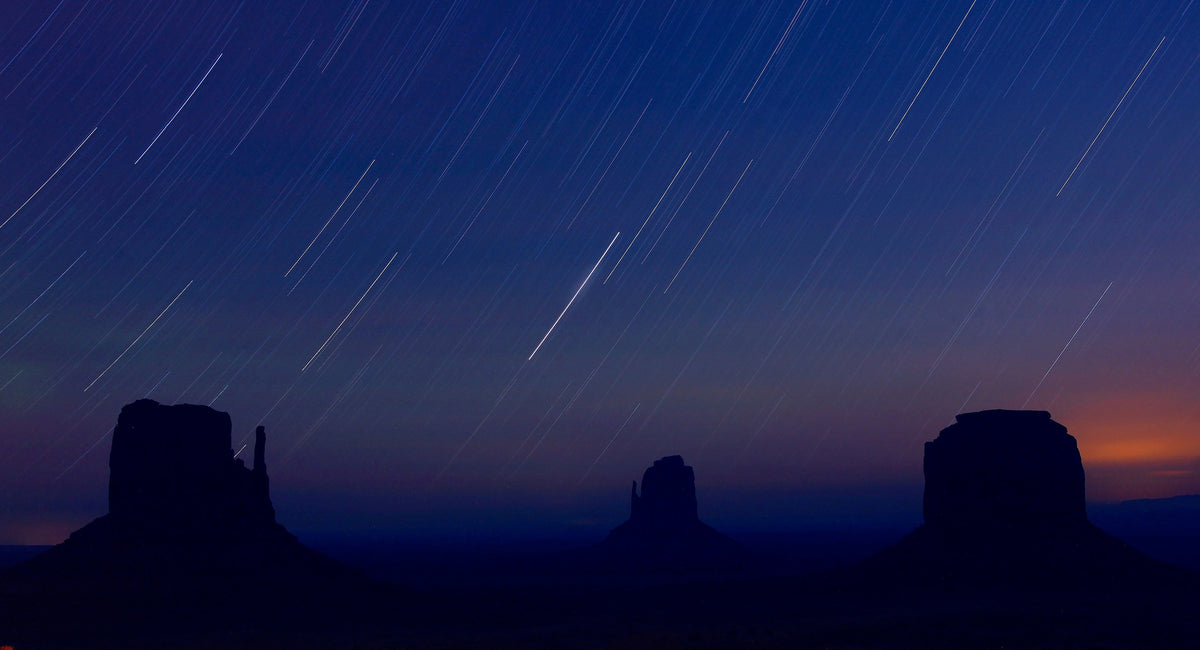 Photo by Pixabay: https://www.pexels.com/photo/night-arizona-startrails-monument-valley-48182/