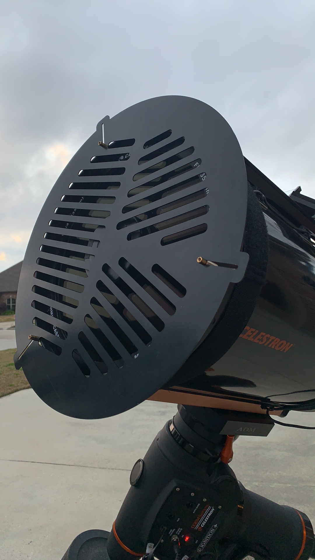 Large Bahtinov focus mask for 10-inch telescopes, 250-270 mm outside diameter