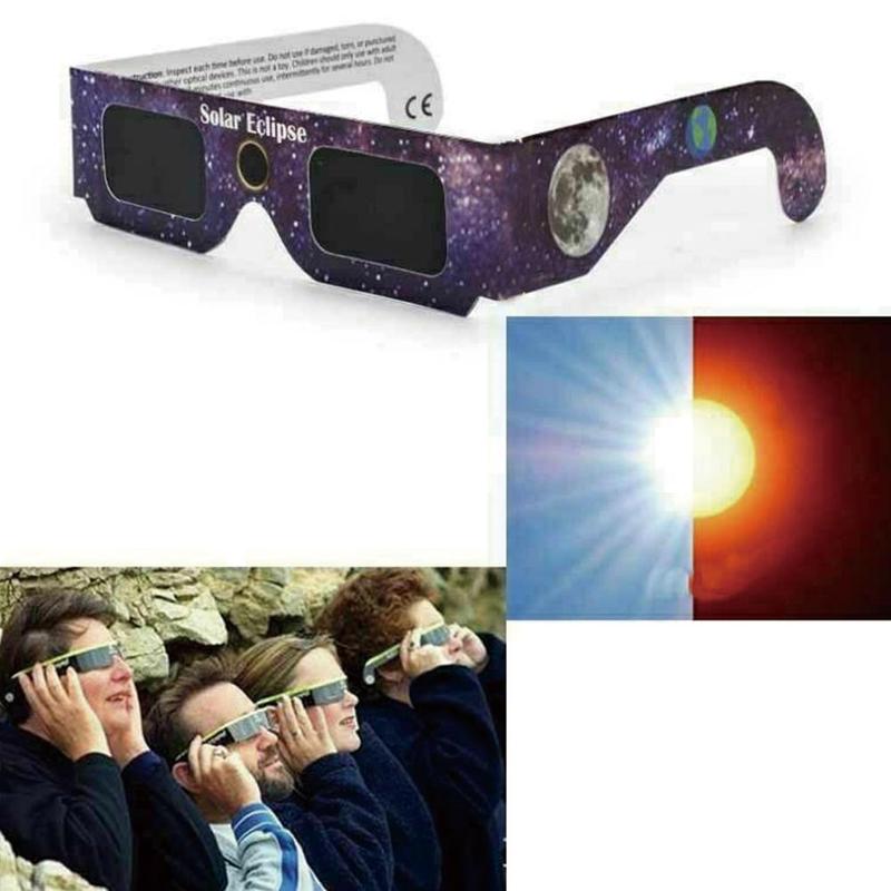 Certified eclipse glasses for viewing the sun safely