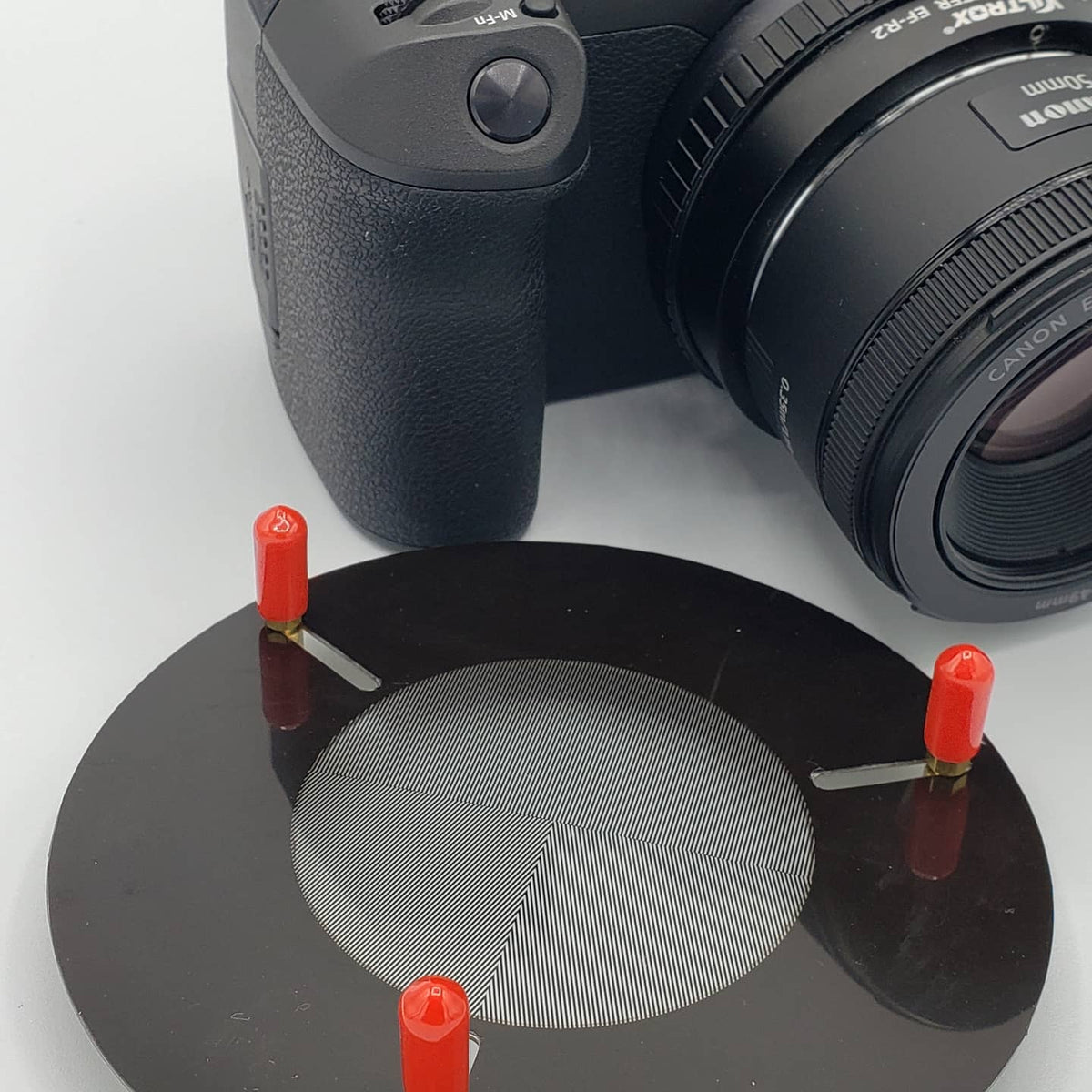 Johannes Scientific clip-on Bahtinov mask for camera lenses, 60 to 160 mm sizes