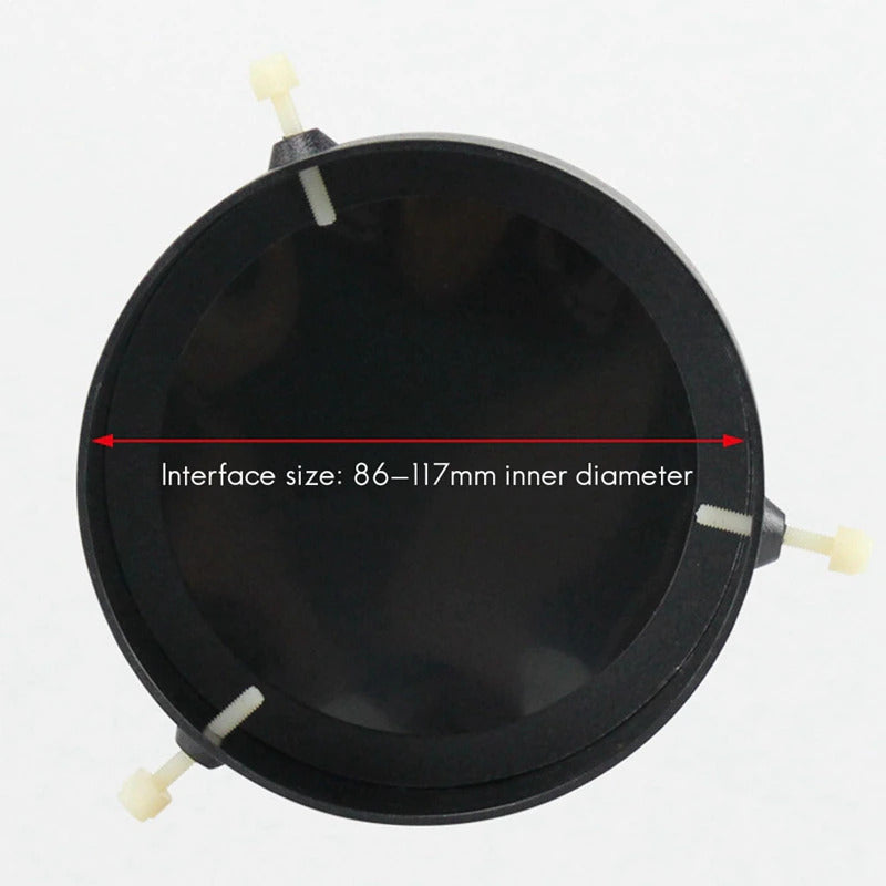 Adjustable solar filter for safe sun viewing and photography